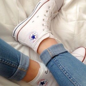 Converse Shoes - White hightop converse Converse Shoes - White hightop converse